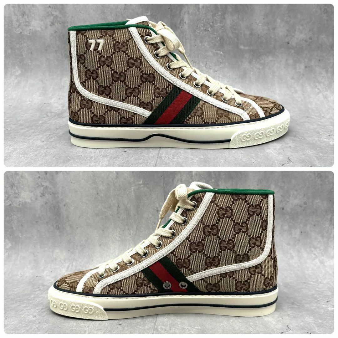GUCCI - 【新品同様】グッチ スニーカー 37 テニス 1977 GG柄 GUCCI - 【新品同様】グッチ スニーカー 37 テニス 1977 GG柄