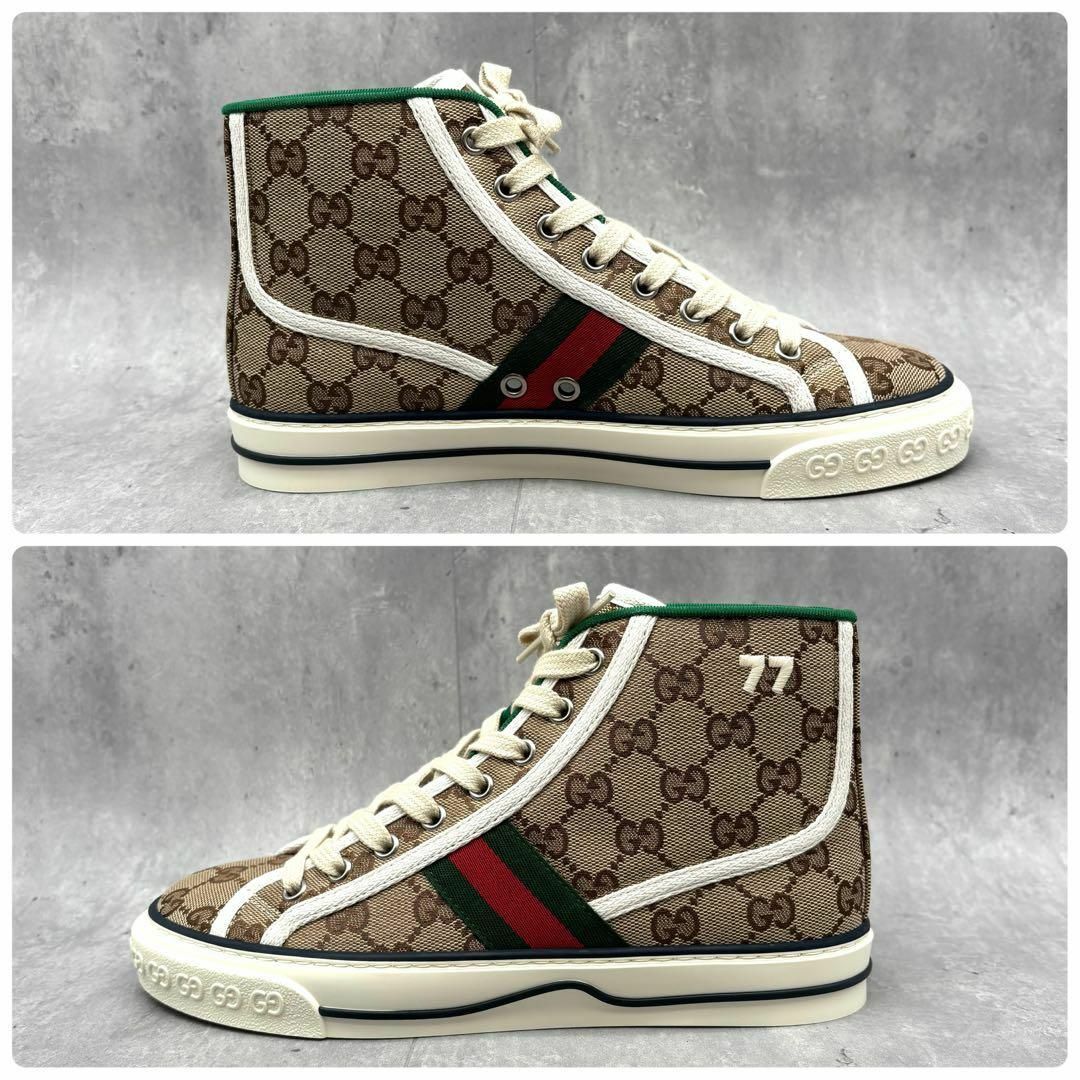 GUCCI - 【新品同様】グッチ スニーカー 37 テニス 1977 GG柄 GUCCI - 【新品同様】グッチ スニーカー 37 テニス 1977 GG柄