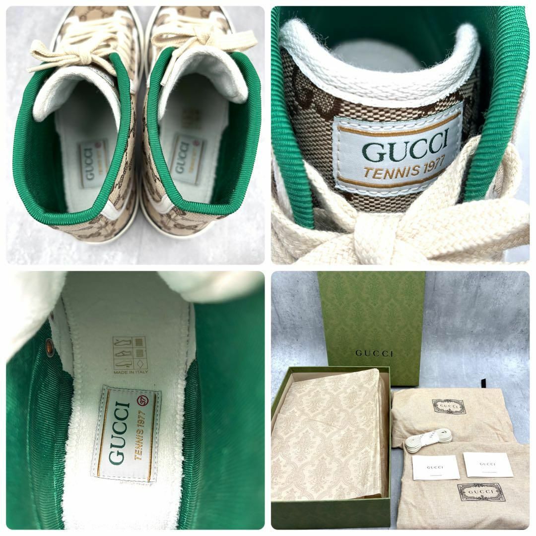 GUCCI - 【新品同様】グッチ スニーカー 37 テニス 1977 GG柄 GUCCI - 【新品同様】グッチ スニーカー 37 テニス 1977 GG柄
