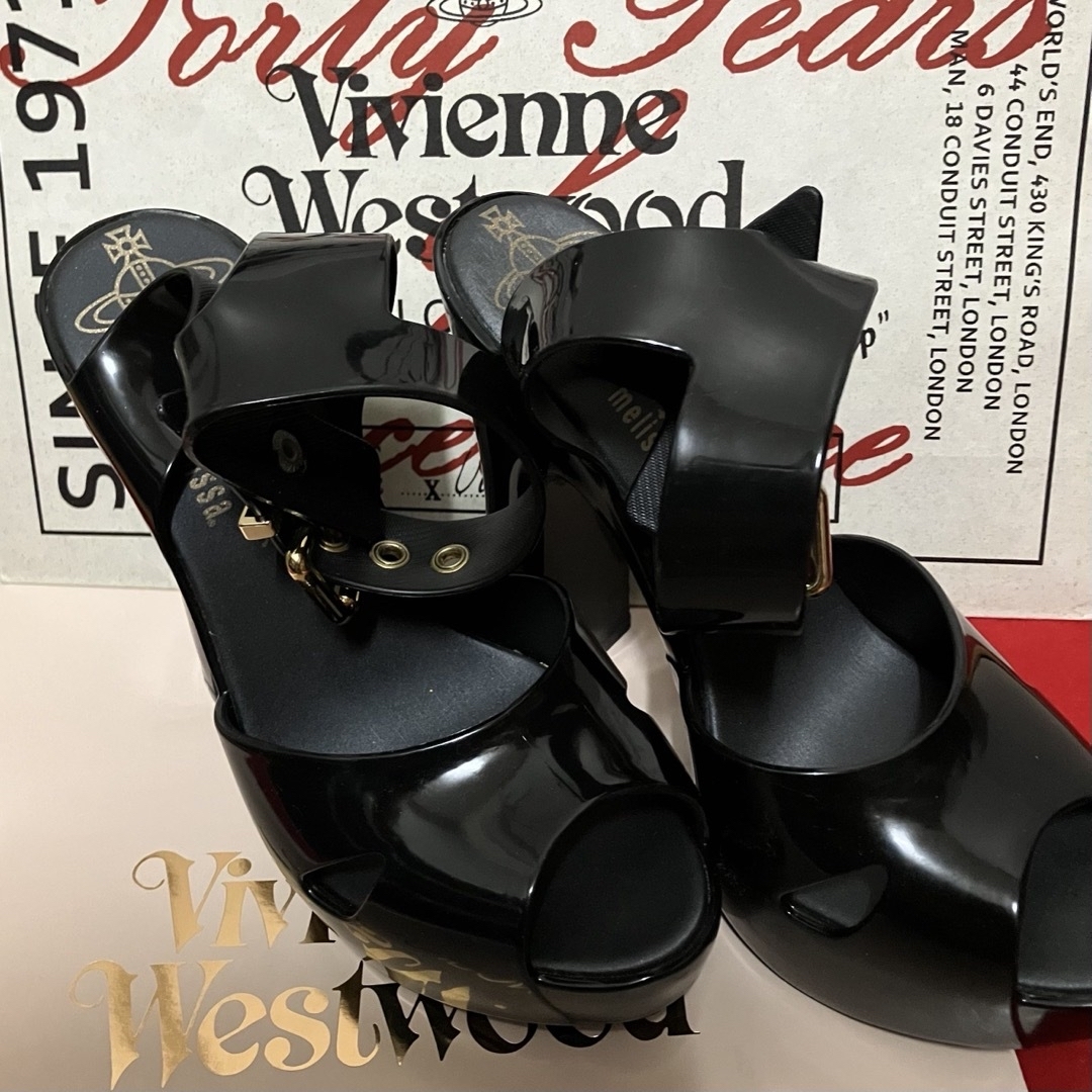 Vivienne Westwood - Vivienne Westwood x Melissa 黒ハイヒール Vivienne Westwood - Vivienne Westwood x Melissa 黒ハイヒール