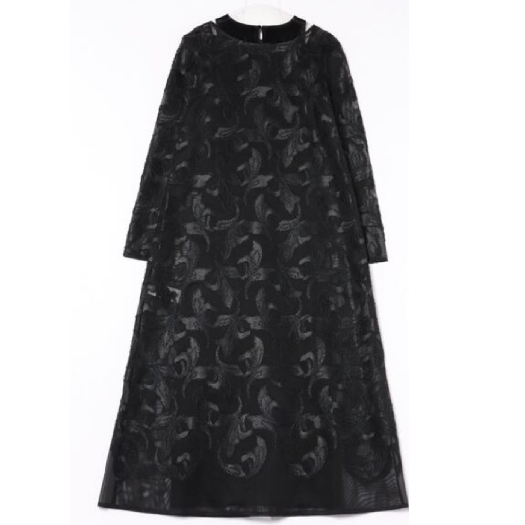 Ameri VINTAGE - 2WAY CHINTZ FINISH A LINE DRESS アメリ刺繍 Ameri VINTAGE - 2WAY CHINTZ FINISH A LINE DRESS アメリ刺繍