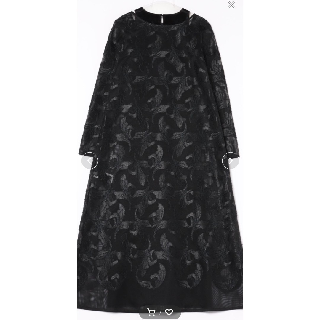 Ameri VINTAGE - 2WAY CHINTZ FINISH A LINE DRESS アメリ刺繍 Ameri VINTAGE - 2WAY CHINTZ FINISH A LINE DRESS アメリ刺繍