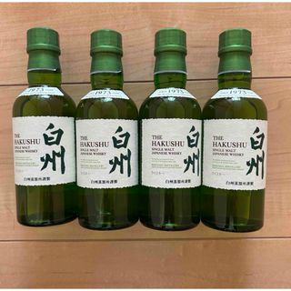 サントリー 白州 ミニボトル 180ml 4本の通販 by さくさく's サントリー 白州 ミニボトル 180ml 4本の通販 by さくさく's