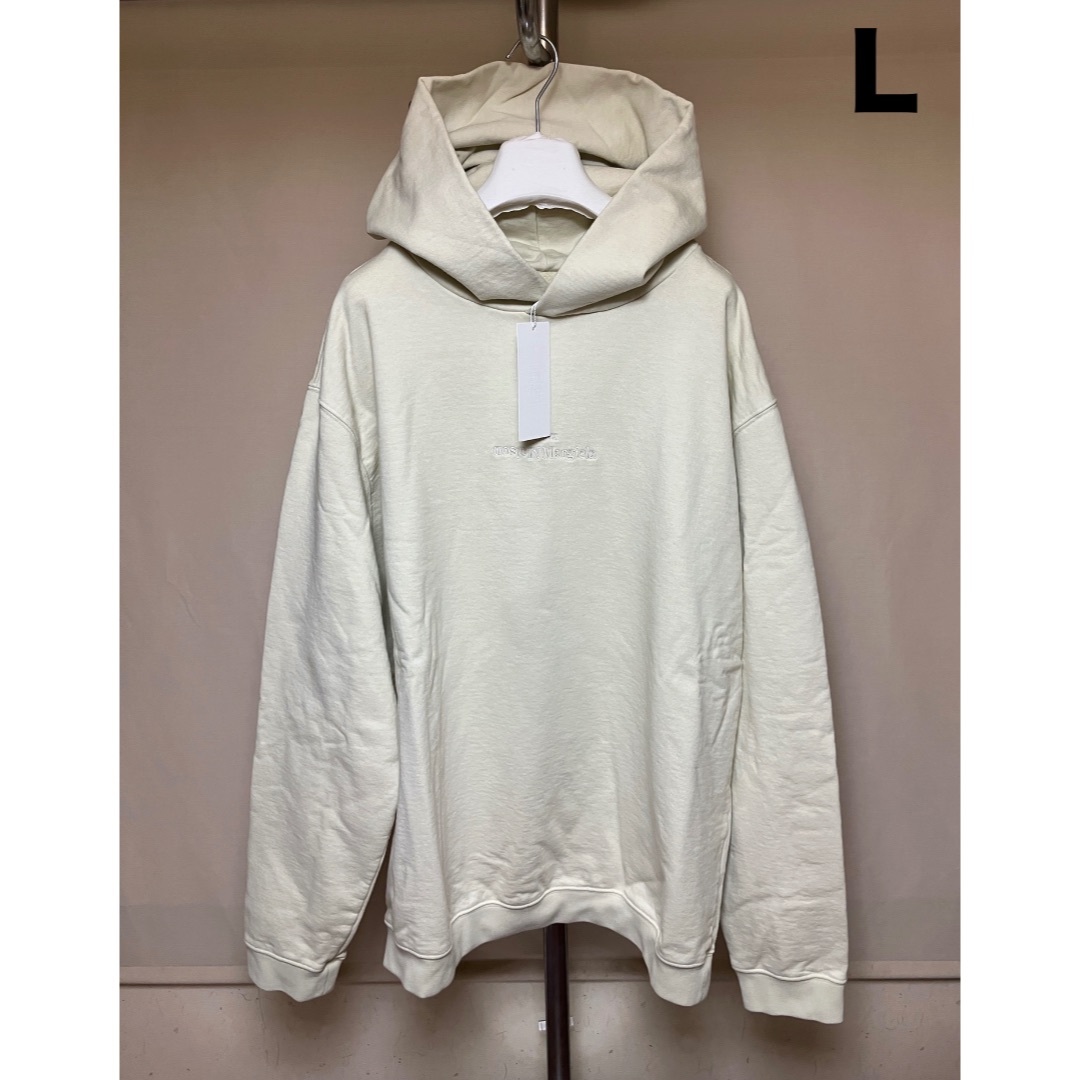 Maison Margiela（旧Maison Martin Margiela） - 新品 23ss L マルジェラ 反転ロゴ パーカー アイボリー 17739