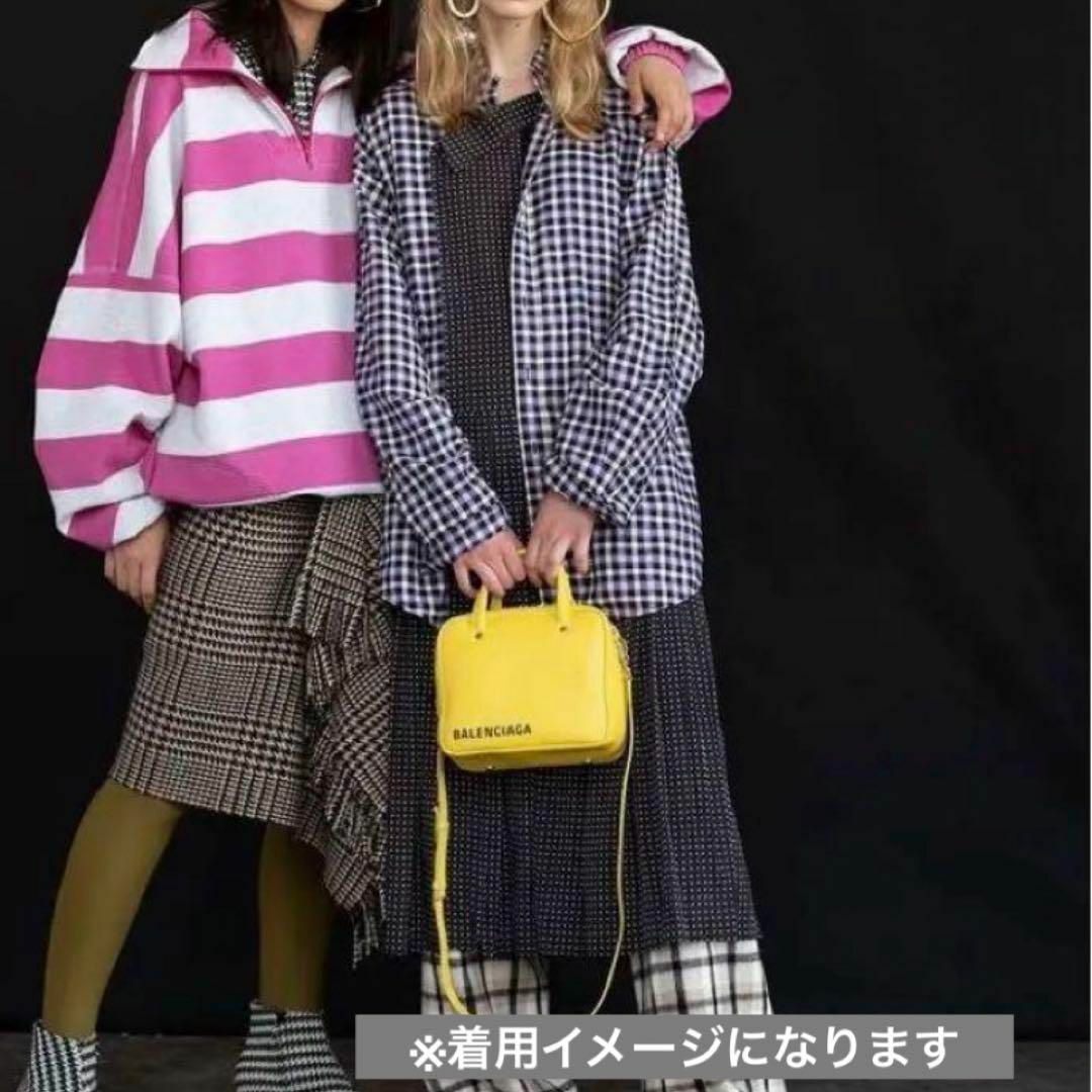 BALENCIAGA - BALENCIAGA レイヤード シャツドレス チェック BALENCIAGA - BALENCIAGA レイヤード シャツドレス チェック