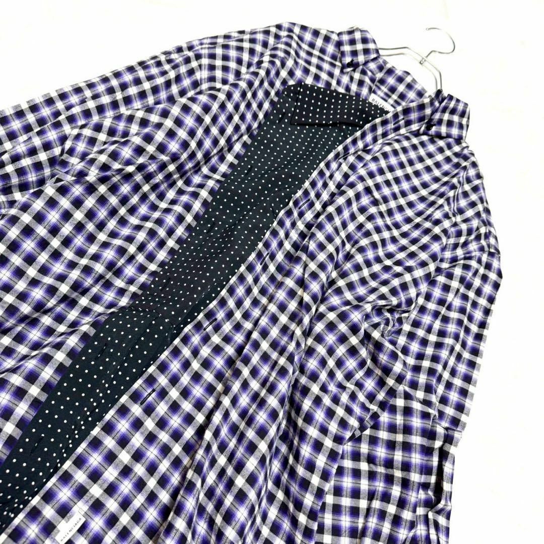 BALENCIAGA - BALENCIAGA レイヤード シャツドレス チェック BALENCIAGA - BALENCIAGA レイヤード シャツドレス チェック