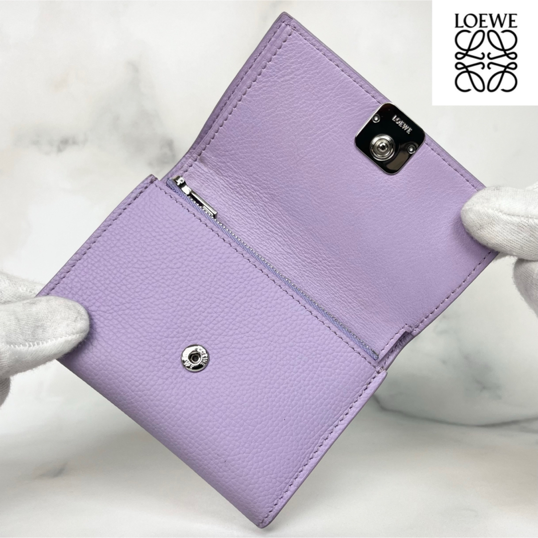 LOEWE - LOEWE スモールバーティカル コンパクトウォレット 三 LOEWE - LOEWE スモールバーティカル コンパクトウォレット 三