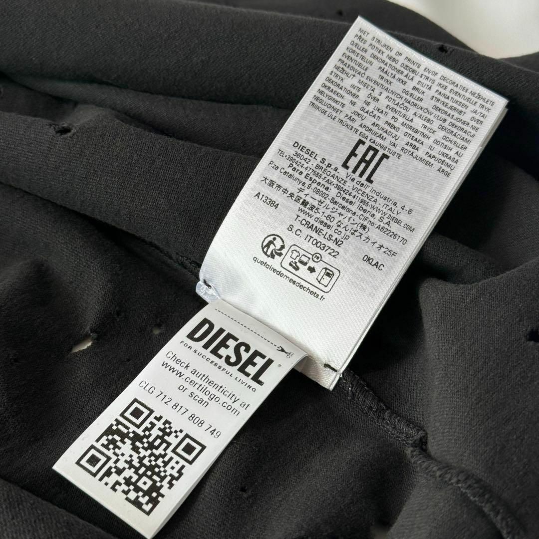 DIESEL - 【定価4.6万】DIESEL モーガン T-Crane-Ls-N2 ブラック DIESEL - 【定価4.6万】DIESEL モーガン T-Crane-Ls-N2 ブラック
