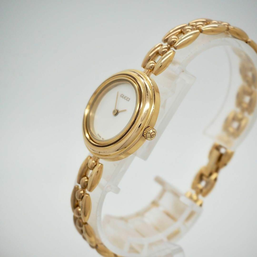 GUCCI - 383 GUCCI 時計 チェンジベゼル 6色 完備品 ゴールド GUCCI - 383 GUCCI 時計 チェンジベゼル 6色 完備品 ゴールド