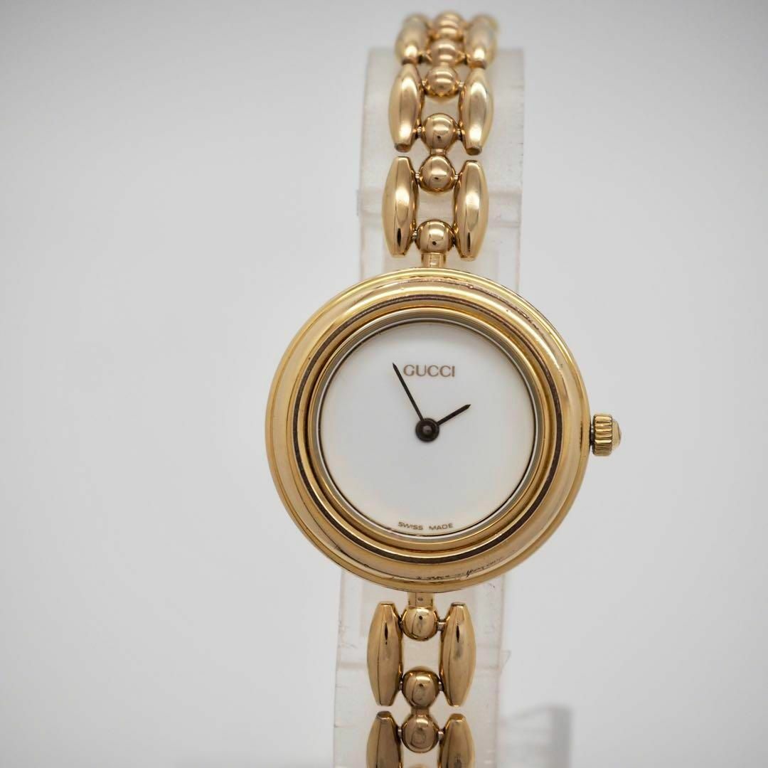 GUCCI - 383 GUCCI 時計 チェンジベゼル 6色 完備品 ゴールド GUCCI - 383 GUCCI 時計 チェンジベゼル 6色 完備品 ゴールド