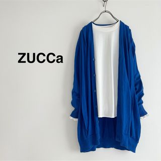 ZUCCa - ズッカ ロングニット カーディガン 茶色 ダークブラウン ZUCCa - ズッカ ロングニット カーディガン 茶色 ダークブラウン