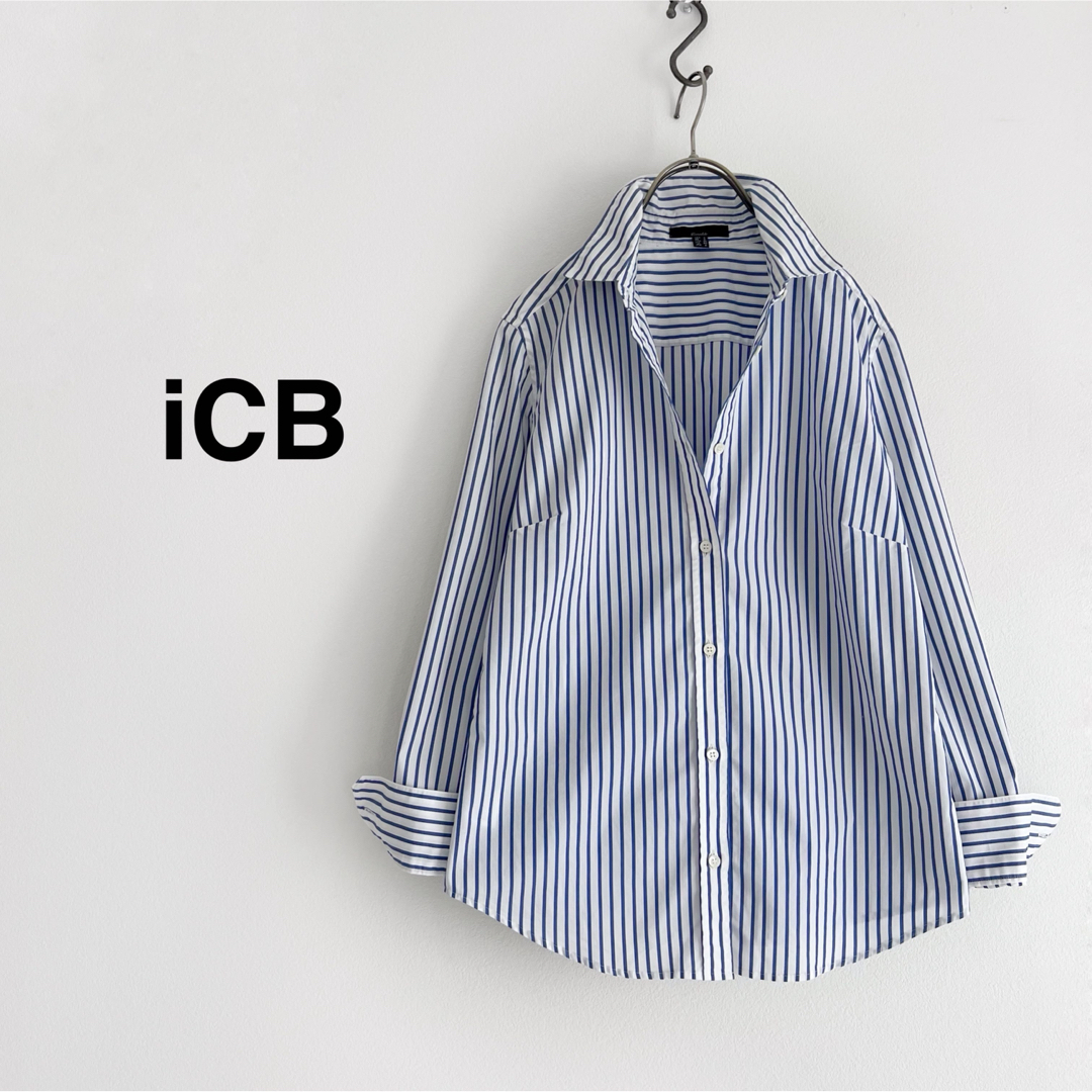 ICB - iCB ストライプシャツの通販 by koto-koto's shop|アイ ICB - iCB ストライプシャツの通販 by koto-koto's shop|アイ