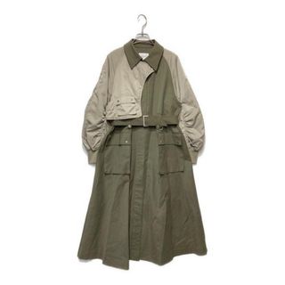 sacai - サカイ ドッキングラッププリーツ ダブルトレンチコート sacai - サカイ ドッキングラッププリーツ ダブルトレンチコート