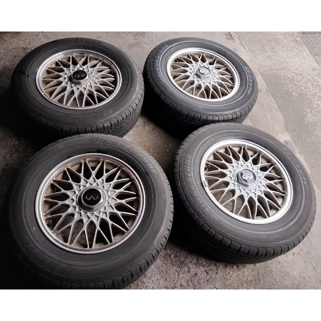 BBS - 日産インフィニティBBS 15インチアルミホイール 当時物 BBS - 日産インフィニティBBS 15インチアルミホイール 当時物