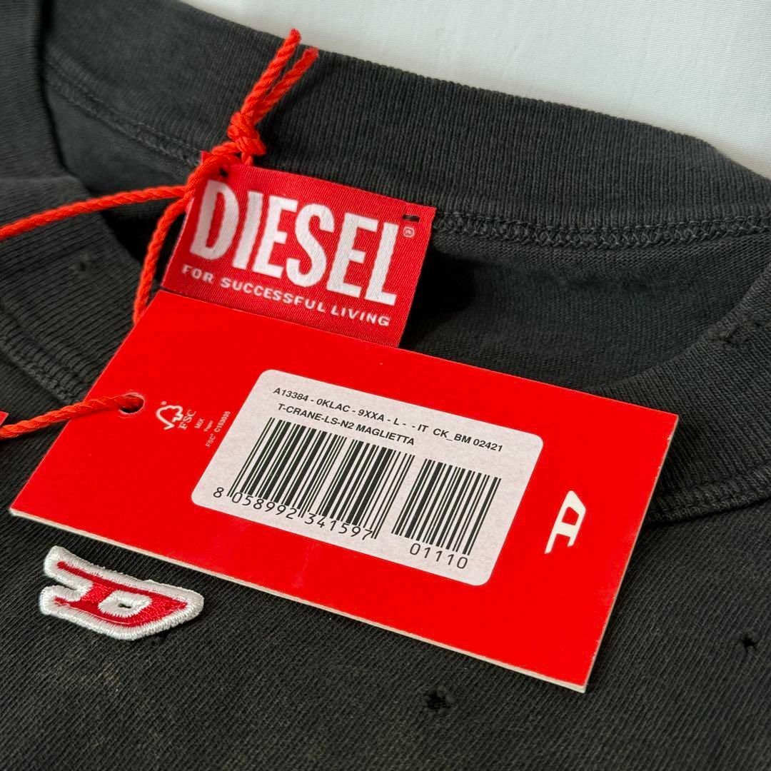 DIESEL - 【定価4.6万】DIESEL モーガン T-Crane-Ls-N2 ブラック DIESEL - 【定価4.6万】DIESEL モーガン T-Crane-Ls-N2 ブラック