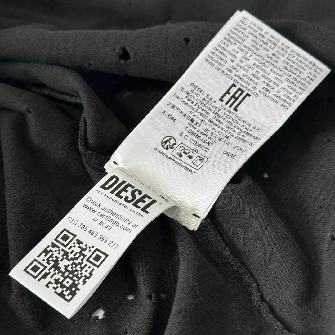 DIESEL - 【定価4.6万】DIESEL モーガン T-Crane-Ls-N2 ブラック DIESEL - 【定価4.6万】DIESEL モーガン T-Crane-Ls-N2 ブラック