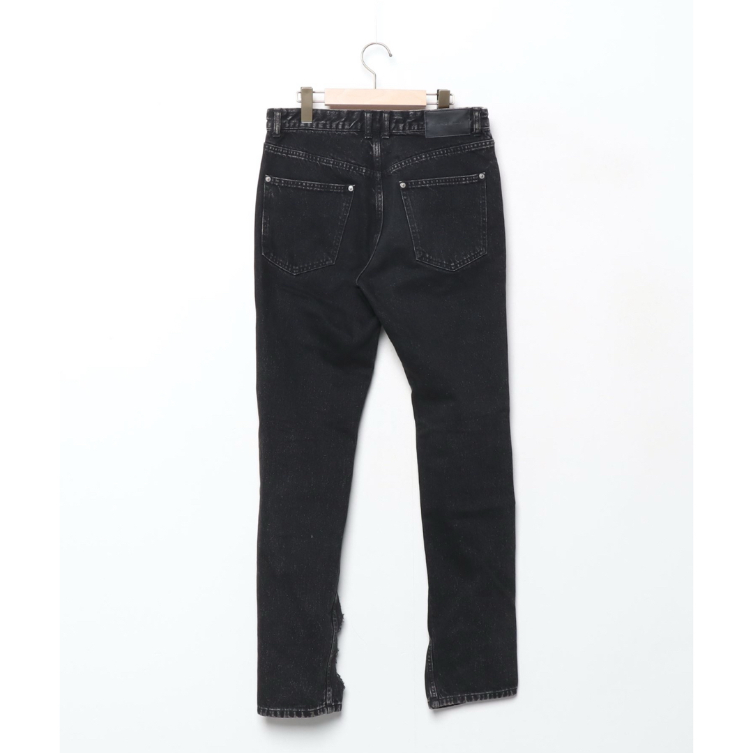 Washed denim zipped pants – JOHN LAWRENCE SULLIVAN