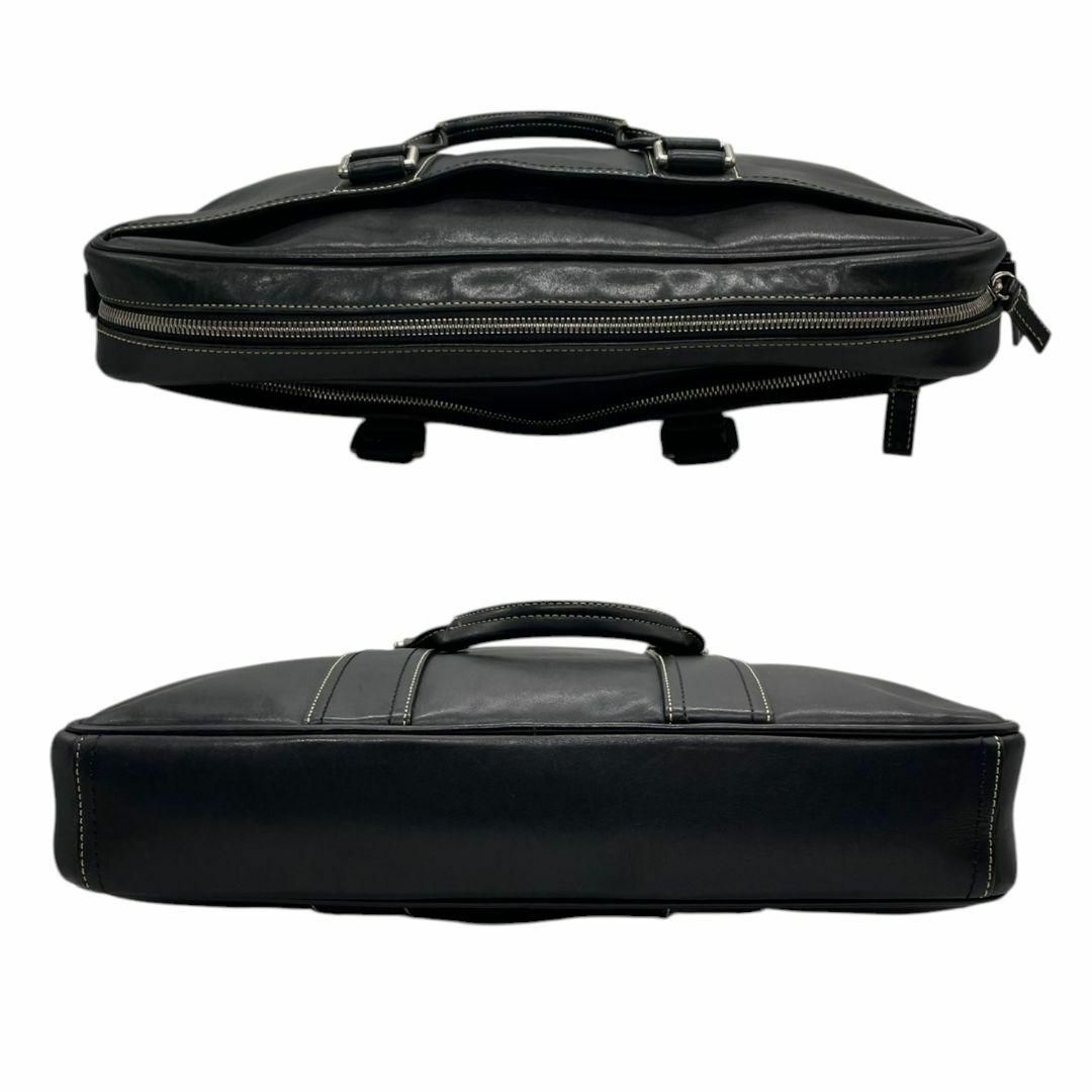 COACH - 美品 コーチ ビジネスバッグ 黒 レキシントン レザー COACH - 美品 コーチ ビジネスバッグ 黒 レキシントン レザー