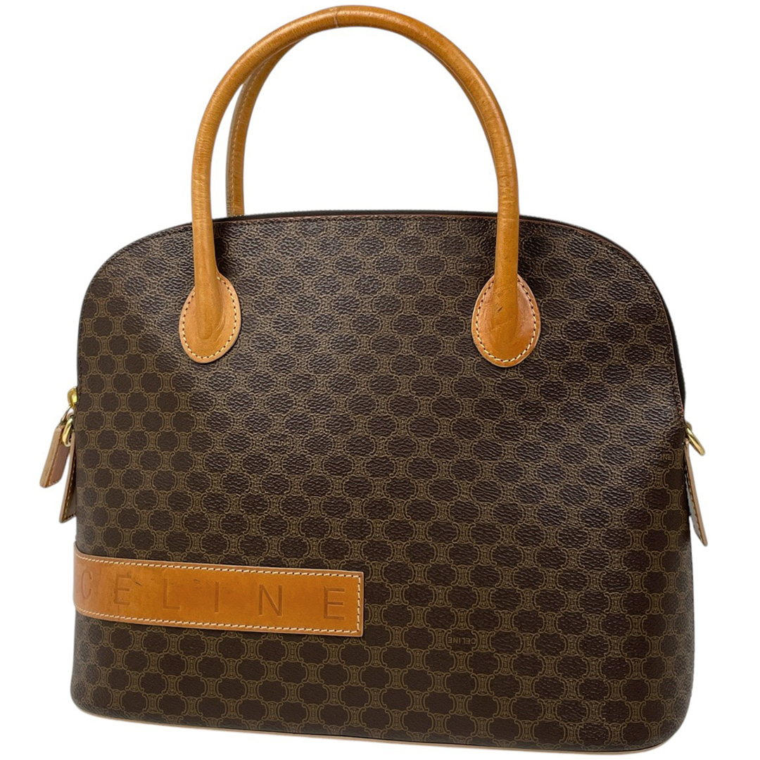 CELINE - セリーヌ マカダム柄 ハンドバッグ レディース 【中古 CELINE - セリーヌ マカダム柄 ハンドバッグ レディース 【中古