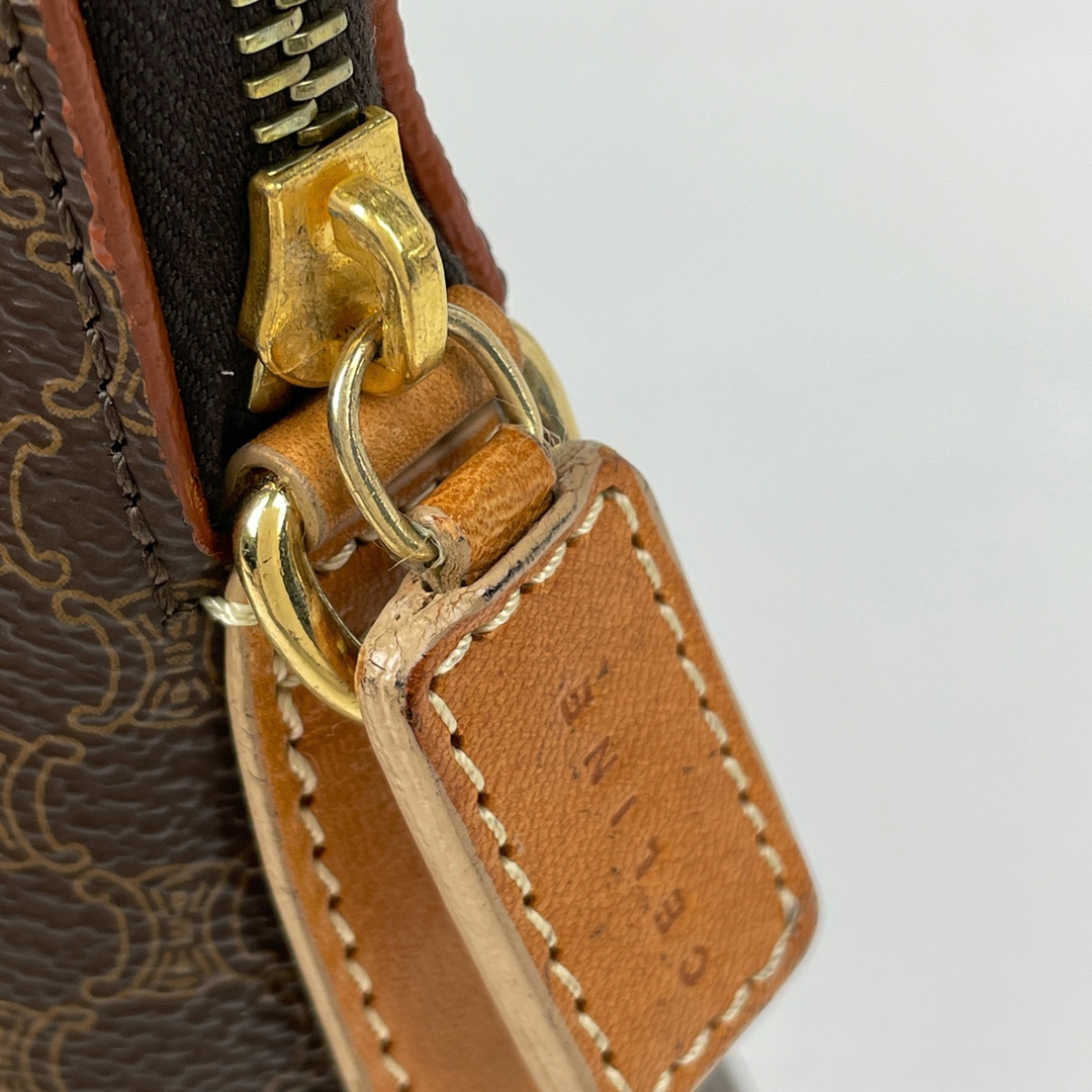 CELINE - セリーヌ マカダム柄 ハンドバッグ レディース 【中古 CELINE - セリーヌ マカダム柄 ハンドバッグ レディース 【中古