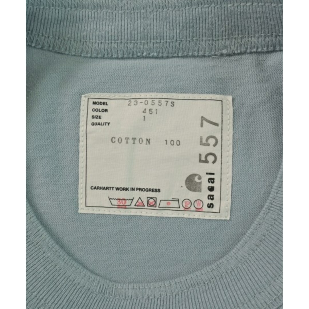 sacai - sacai サカイ Tシャツ・カットソー 1(S位) 水色 【古着 sacai - sacai サカイ Tシャツ・カットソー 1(S位) 水色 【古着