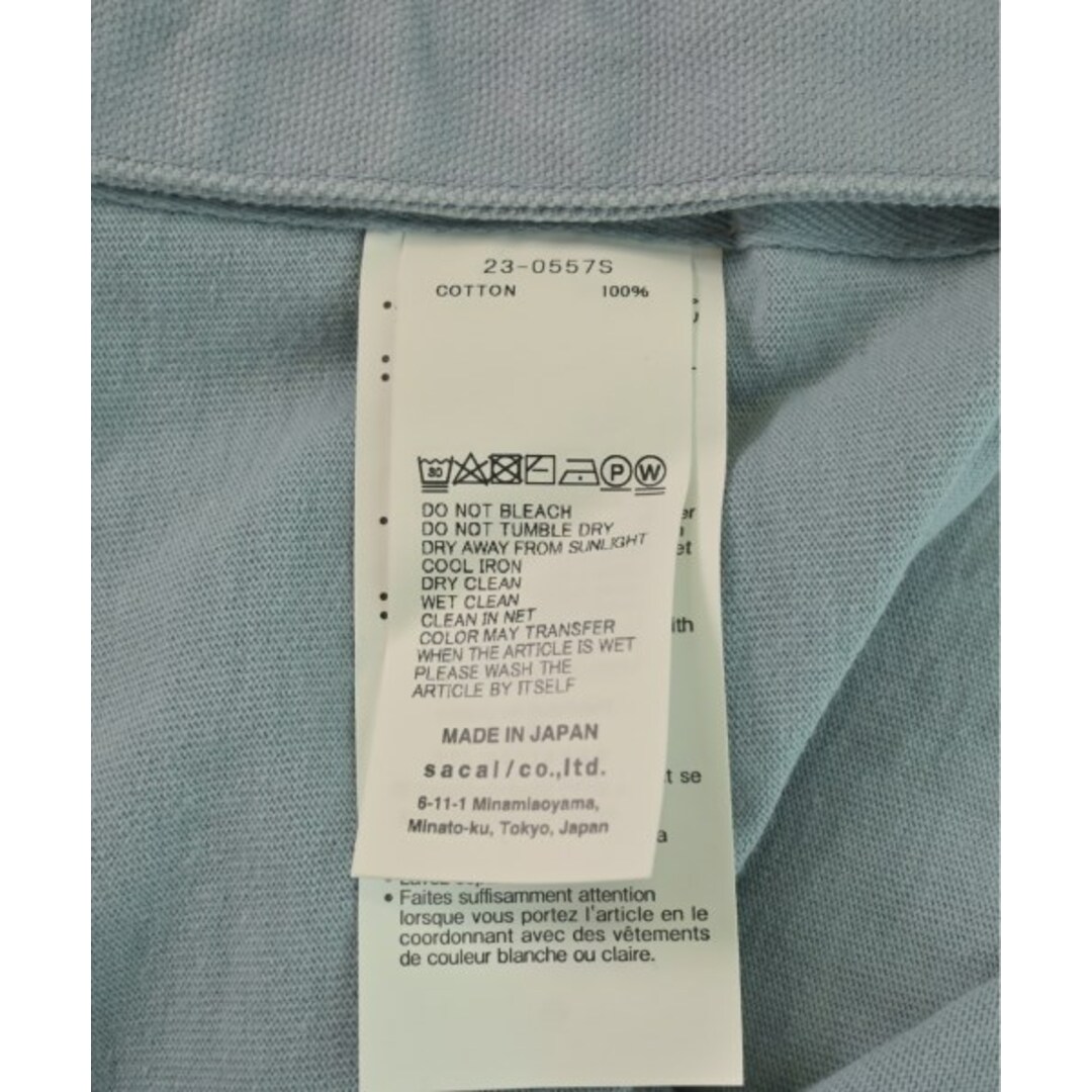 sacai - sacai サカイ Tシャツ・カットソー 1(S位) 水色 【古着 sacai - sacai サカイ Tシャツ・カットソー 1(S位) 水色 【古着