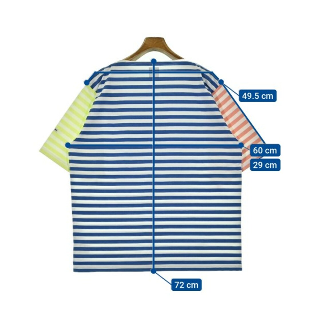 agnes b. - Agnes b. Tシャツ・カットソー XL 青x白x黄等 agnes b. - Agnes b. Tシャツ・カットソー XL 青x白x黄等