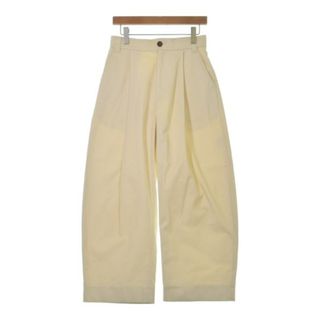 スタジオニコルソン(STUDIO NICHOLSON)のSTUDIO NICHOLSON スタジオニコルソン チノパン XS アイボリー 【古着】【中古】(チノパン)