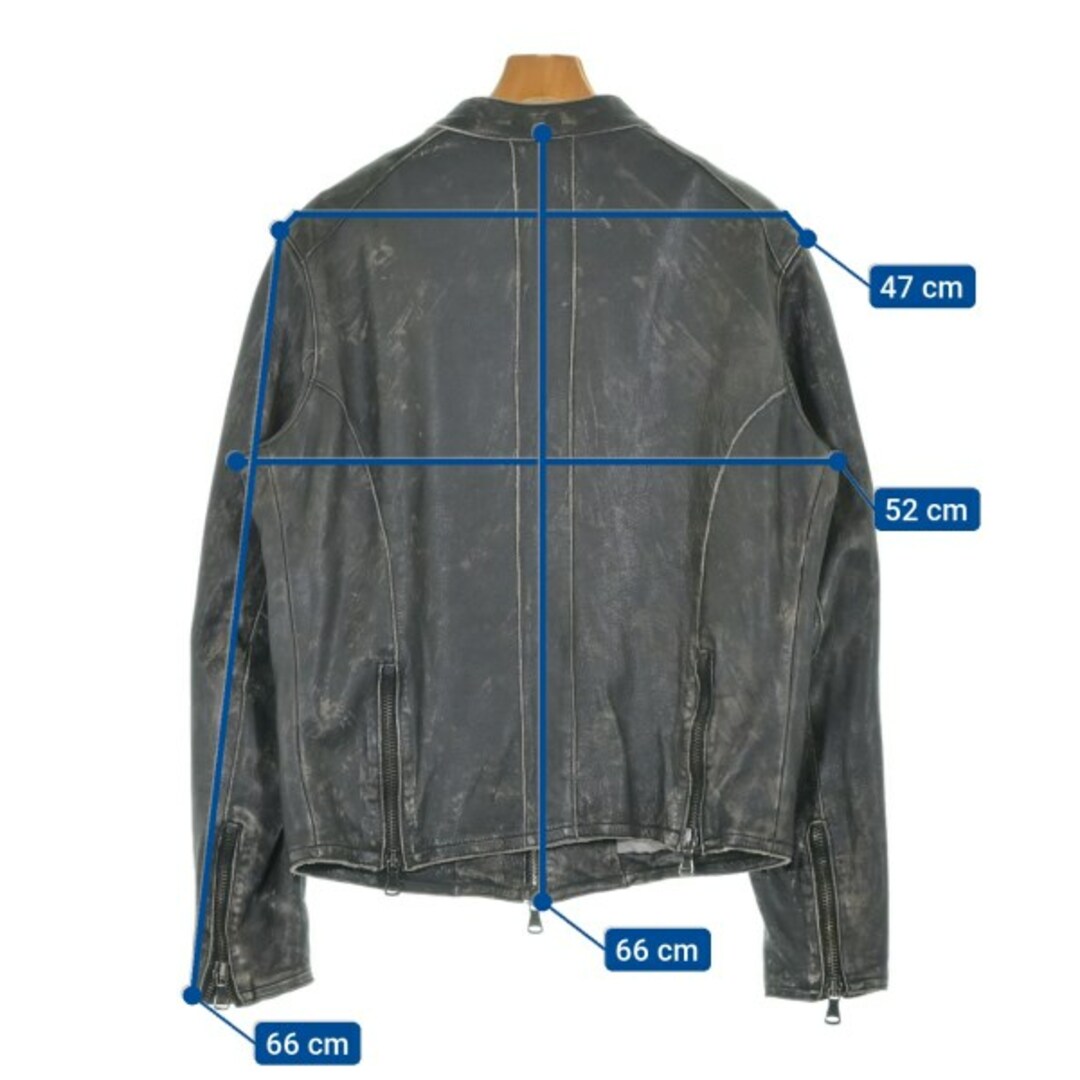 lot78 ロットセブンティエイト ライダース 50(XL位) 黒 【古着 lot78 ロットセブンティエイト ライダース 50(XL位) 黒 【古着