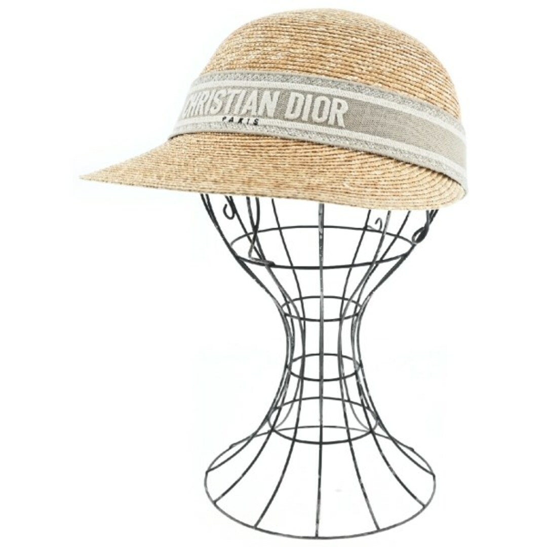 Christian Dior - Christian Dior ストローハット 58cm ベージュ Christian Dior - Christian Dior ストローハット 58cm ベージュ