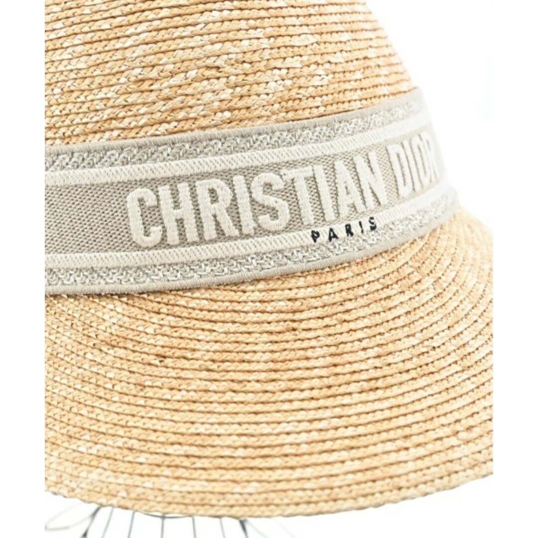 Christian Dior - Christian Dior ストローハット 58cm ベージュ Christian Dior - Christian Dior ストローハット 58cm ベージュ