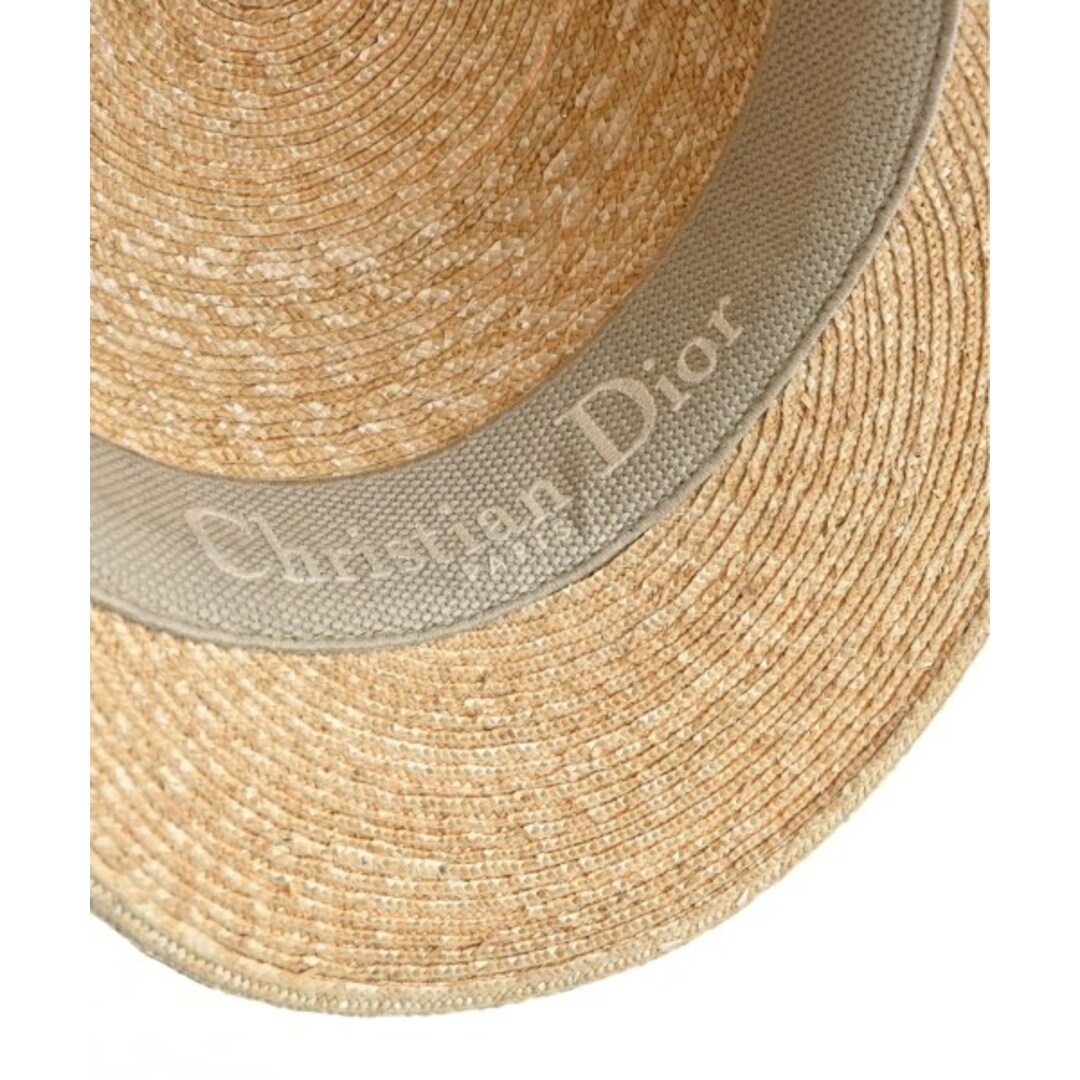 Christian Dior - Christian Dior ストローハット 58cm ベージュ Christian Dior - Christian Dior ストローハット 58cm ベージュ