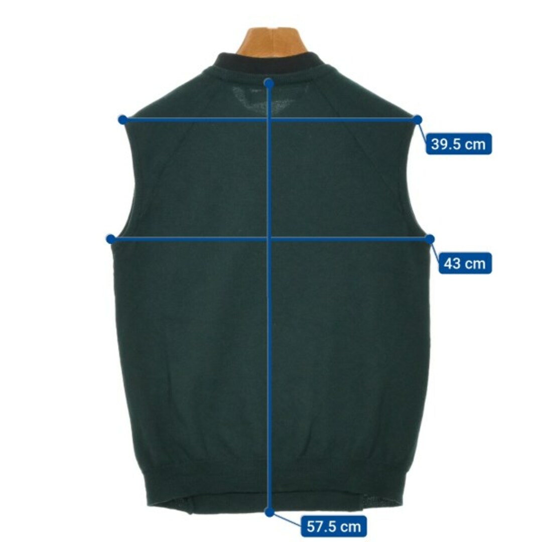 MARNI - MARNI マルニ ベスト 38(S位) 緑x黒 【古着】【中古】の MARNI - MARNI マルニ ベスト 38(S位) 緑x黒 【古着】【中古】の