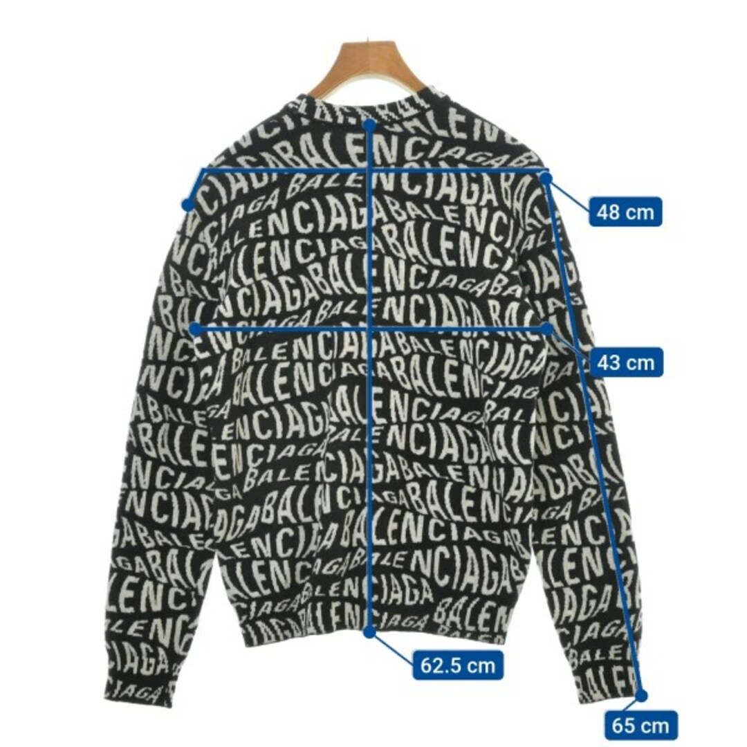BALENCIAGA - BALENCIAGA バレンシアガ ニット・セーター S 黒x BALENCIAGA - BALENCIAGA バレンシアガ ニット・セーター S 黒x
