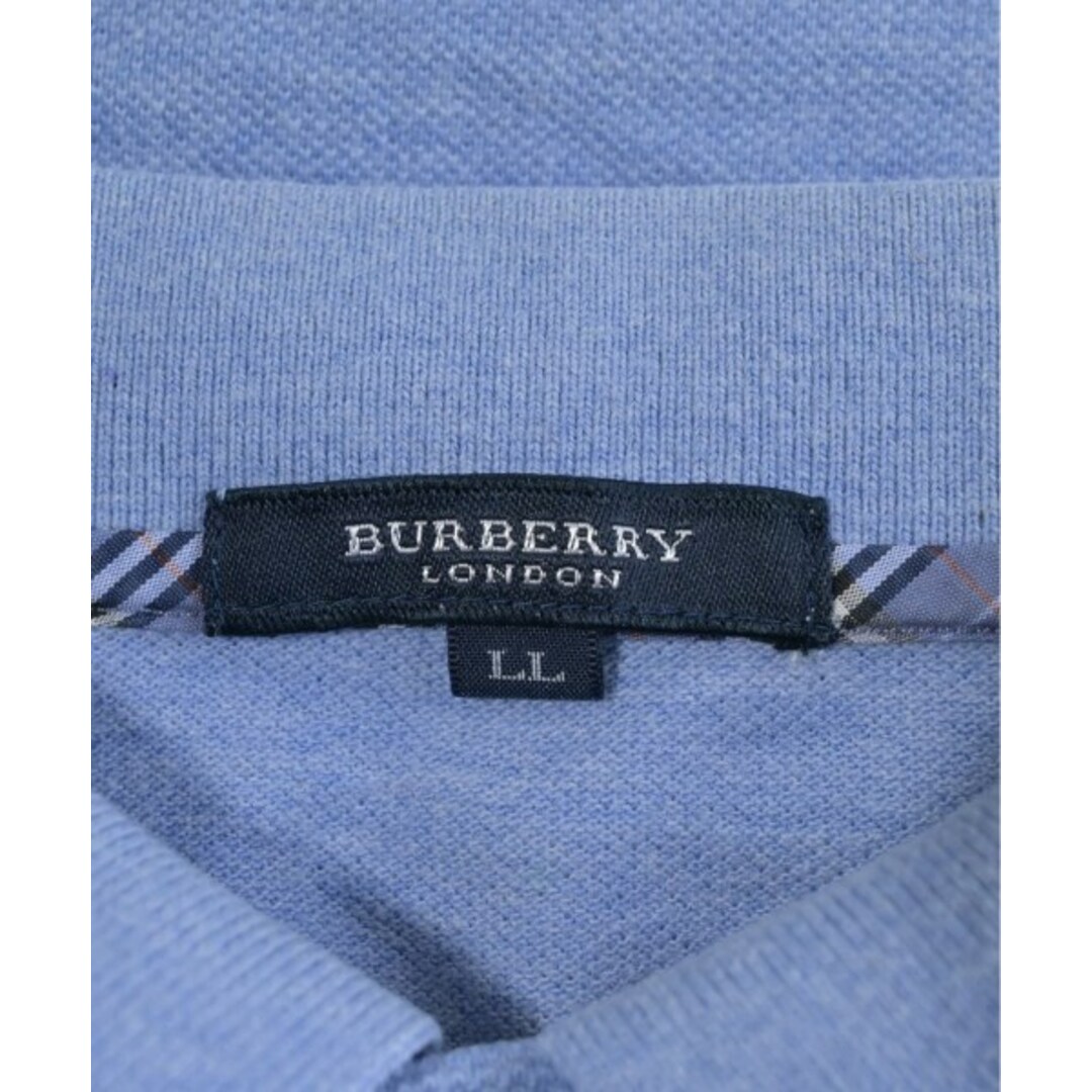 BURBERRY - BURBERRY バーバリー ポロシャツ LL 青 【古着 BURBERRY - BURBERRY バーバリー ポロシャツ LL 青 【古着