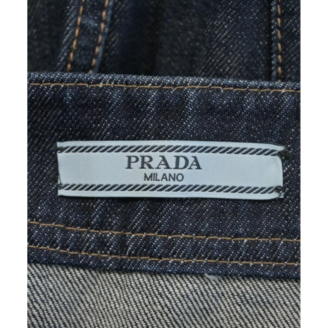 PRADA - PRADA プラダ ひざ丈スカート 36(XS位) 紺(デニム PRADA - PRADA プラダ ひざ丈スカート 36(XS位) 紺(デニム
