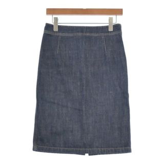PRADA - PRADA プラダ ひざ丈スカート 36(XS位) 紺(デニム PRADA - PRADA プラダ ひざ丈スカート 36(XS位) 紺(デニム