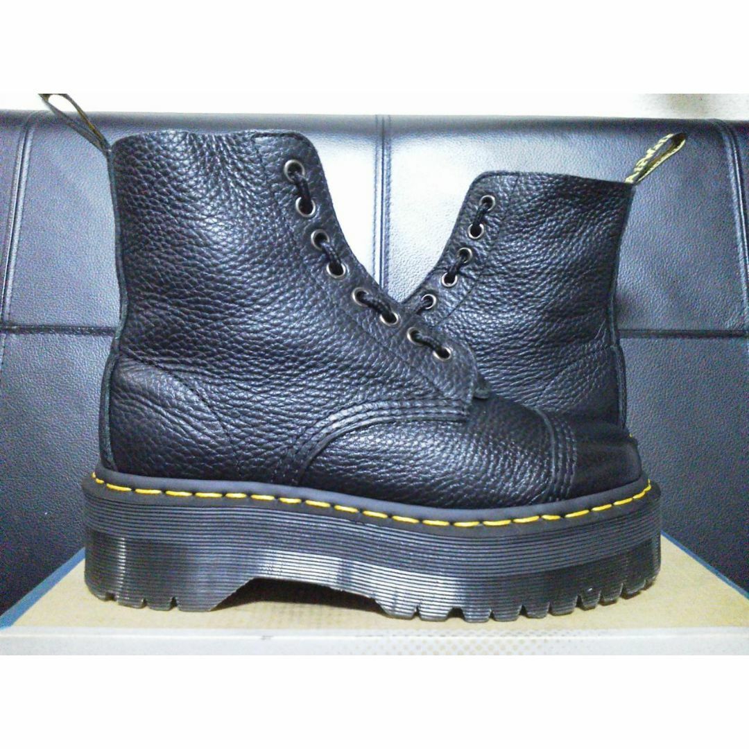 Dr.Martens - Dr.Martens SINCLAIR UK4 黒 厚底 8ホール JADONの Dr.Martens - Dr.Martens SINCLAIR UK4 黒 厚底 8ホール JADONの