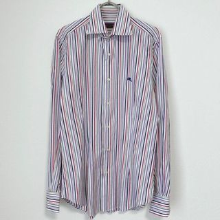 ETRO - ETRO エトロ カジュアルシャツ 41(XL位) 青系x白 ETRO - ETRO エトロ カジュアルシャツ 41(XL位) 青系x白