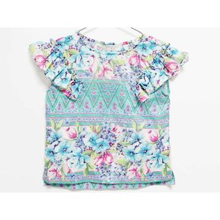 アナスイミニ(ANNA SUI mini)のアナスイミニ ノースリーブブラウス 135cm キッズ 女児 ブルー×グリーン【中古】【新入荷!】‡(シャツ/カットソー)