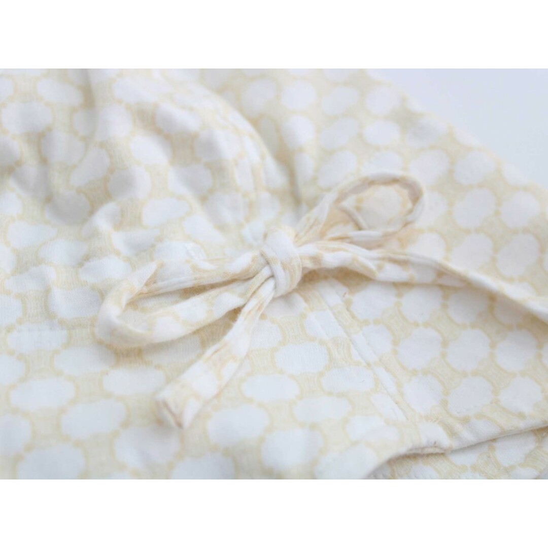CELINE - セリーヌ 帽子 48cm キッズ 女児 白×ベージュ系【中古 CELINE - セリーヌ 帽子 48cm キッズ 女児 白×ベージュ系【中古
