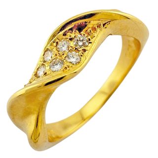 MIKIMOTO - MIKIMOTO 7連パール アコヤ真珠 YGK18 リング #11の MIKIMOTO - MIKIMOTO 7連パール アコヤ真珠 YGK18 リング #11の