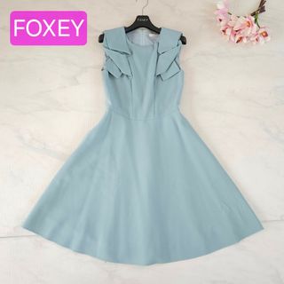 FOXEY(ひざ丈ワンピース ・ グリーン・カーキ/緑色系)のフリマ FOXEY(ひざ丈ワンピース ・ グリーン・カーキ/緑色系)のフリマ