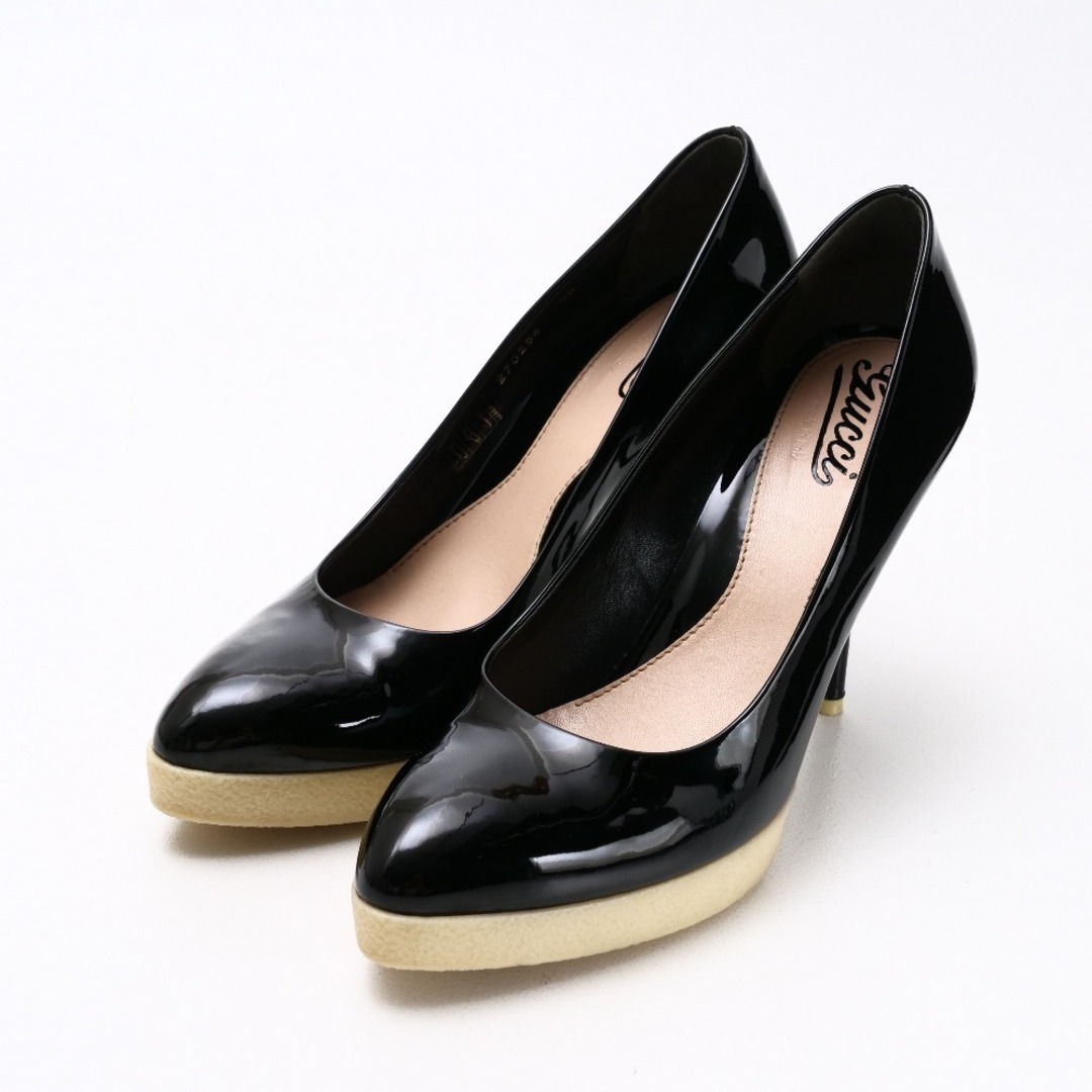 GUCCI - □未使用品□GUCCI グッチ パンプス サイズ38 パテント GUCCI - □未使用品□GUCCI グッチ パンプス サイズ38 パテント