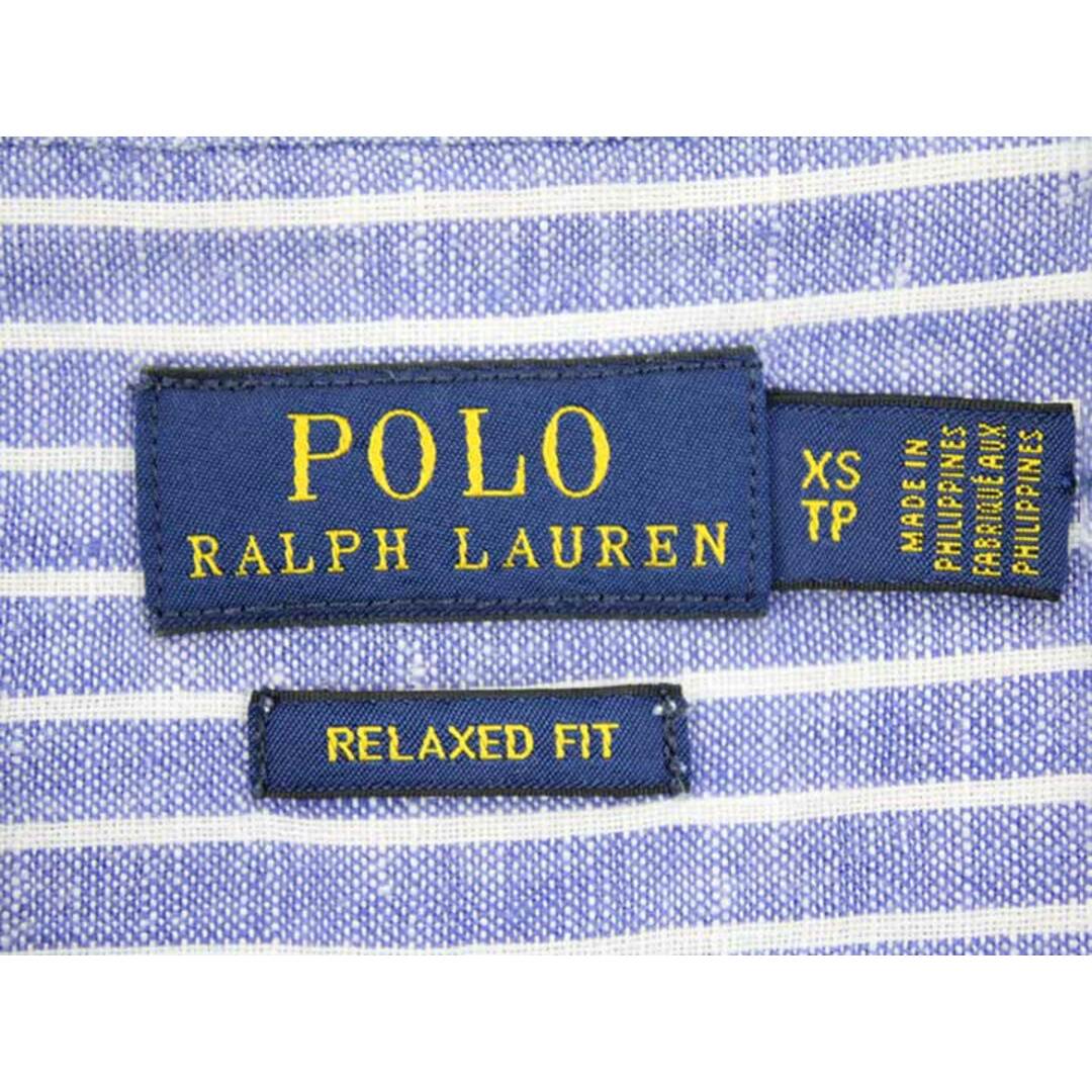 Ralph Lauren - ラルフローレン リネンストライプシャツ XS Ralph Lauren - ラルフローレン リネンストライプシャツ XS