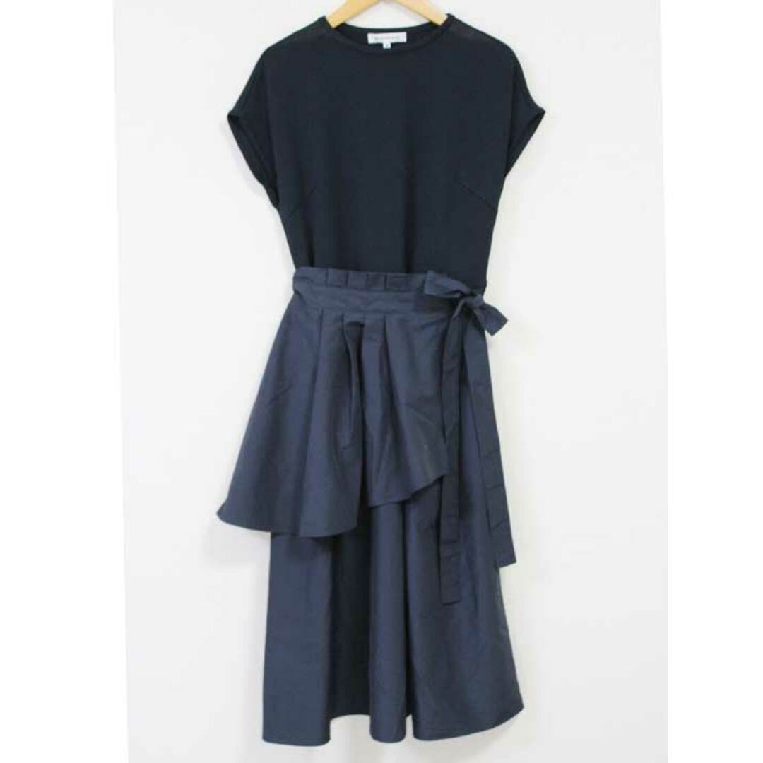 HANAE MORI - ハナエモリ フリルベルト付2WAYワンピース HANAE MORI - ハナエモリ フリルベルト付2WAYワンピース