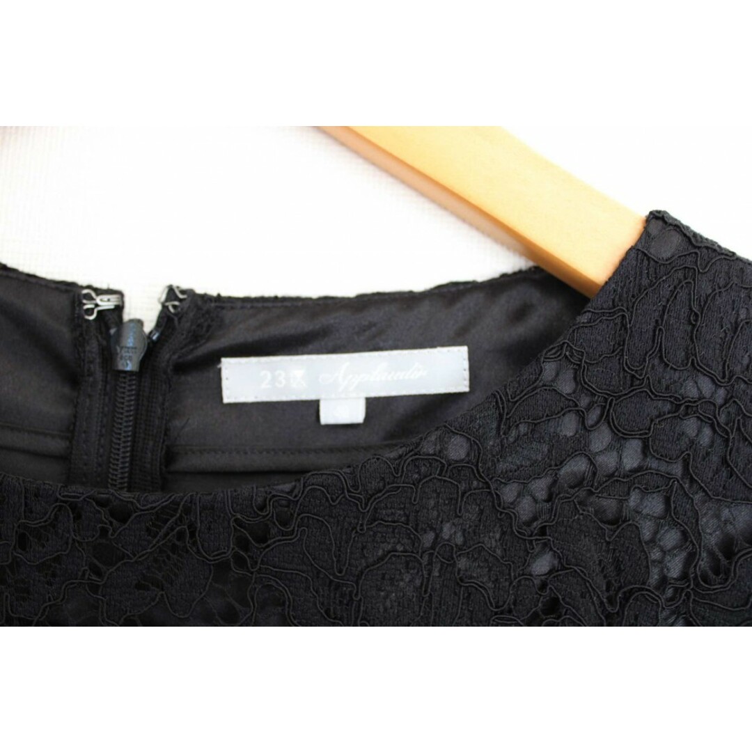 23区 - 23区 レースワンピース 40 レディース ブラック/黒【中古 23区 - 23区 レースワンピース 40 レディース ブラック/黒【中古