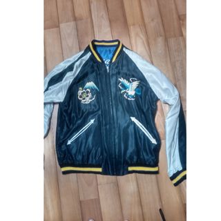 SOUVENIR JACKET☆スカジャン☆ベロア☆龍☆濃赤☆国産☆日本製 SOUVENIR JACKET☆スカジャン☆ベロア☆龍☆濃赤☆国産☆日本製