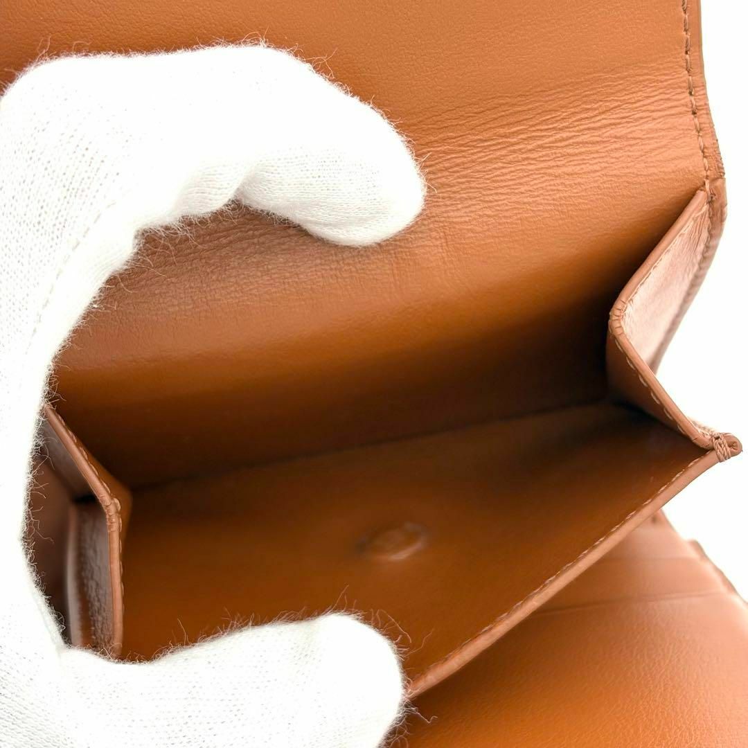 CELINE - セリーヌ 折財布 トリオンフ キャンバス レザー 三 CELINE - セリーヌ 折財布 トリオンフ キャンバス レザー 三