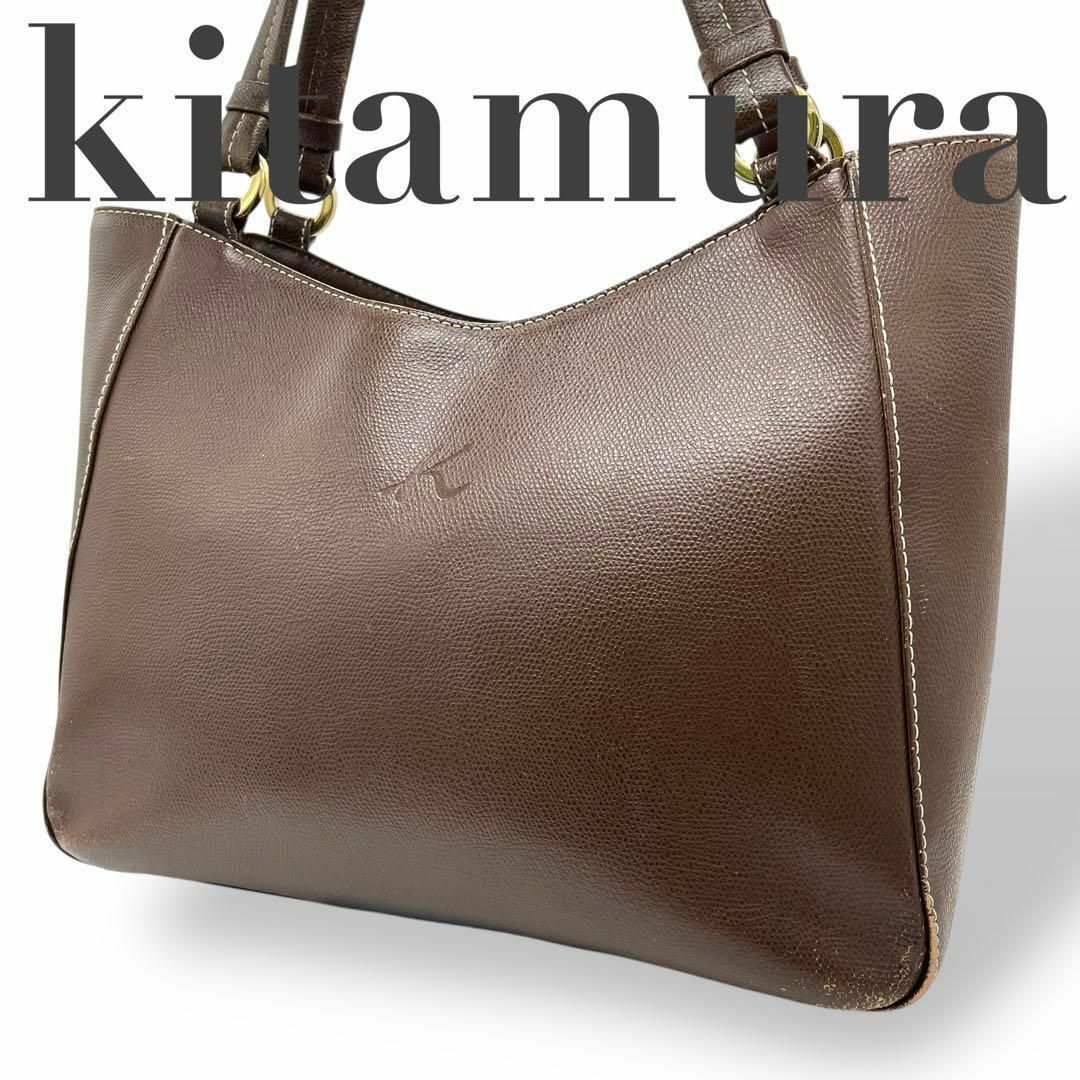 Kitamura - kitamura キタムラ ショルダーバッグ レザー 茶色